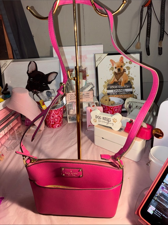 kate spade Handbags - Kate Spade Hot Pink Crossbody with Gold Hardware